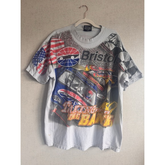 Chase 54 Other - Vintage NASCAR Shirt Mens L Bristol Motor Speedway Racing Read Description